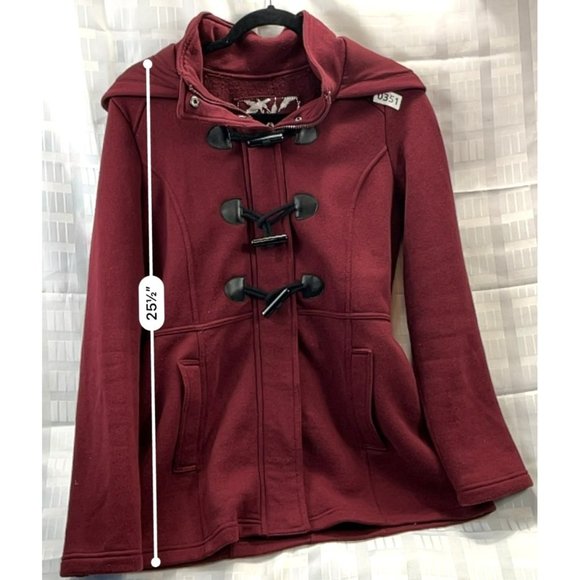 SEBBY, Women COAT, long sleeve, SIZE M, COLOR RED - Picture 5 of 12